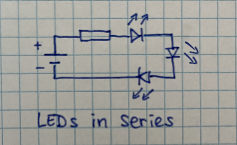 LEDs connected in series